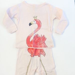 Baby Gap Princess Flamingo Roller-skate Pajamas